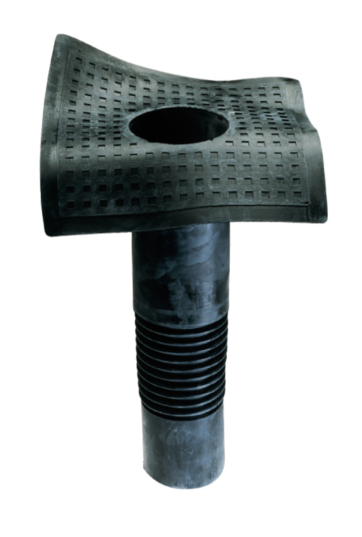 EPDM rubber roof drain diameter 140 mm with a 600 mm spigot