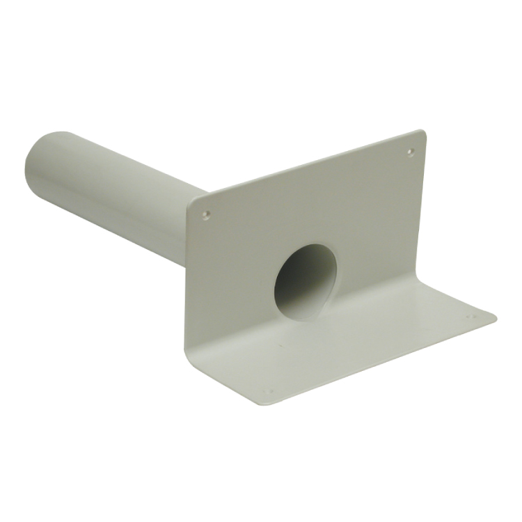 PVC angular drain with round spigot for balconies length 500mm  - for pipes 90 mm