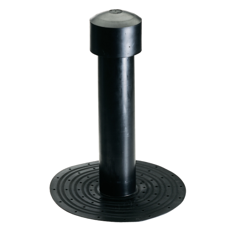Simple wall TPE roof vent height 400 mm - diameter 75 mm