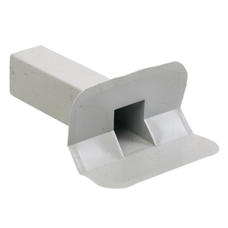 PVC angular drains 45° with 100 mm X 100 mm section