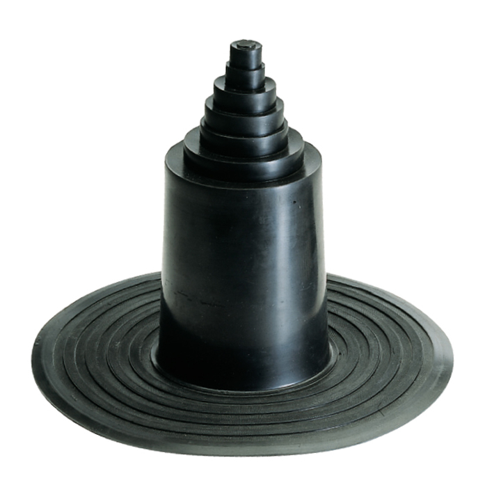 EPDM rubber and TPE base fittings for pipes TPE conical base fitting for pipes
