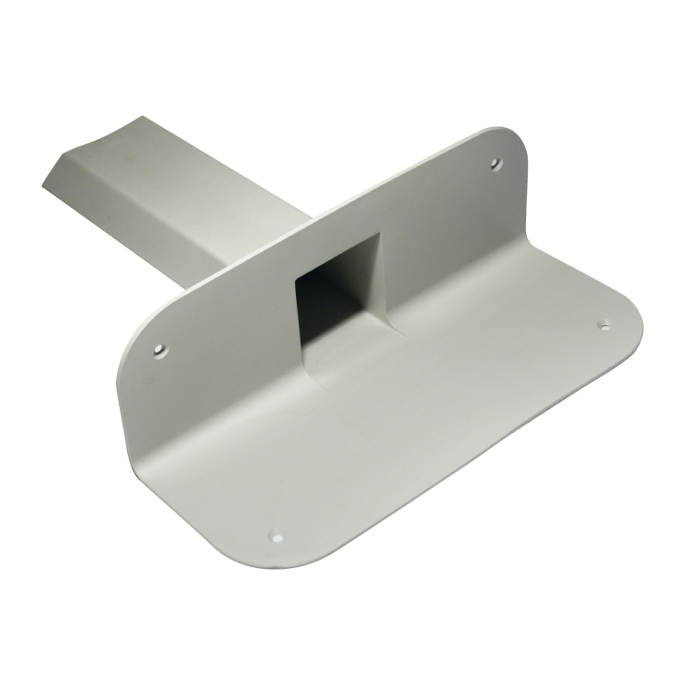 PVC angular drain for balconies with 57 mm X 78 mm section