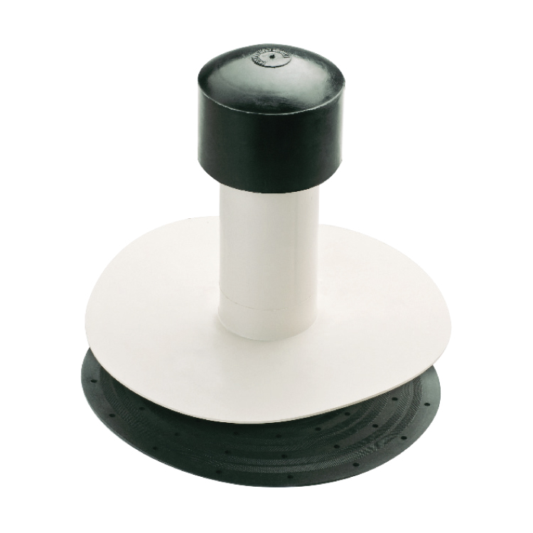 Double wall TPO roof vent with height 225 mm - diameter 75 mm 
